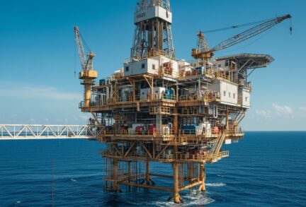 travailler sur une plateforme pétrolière